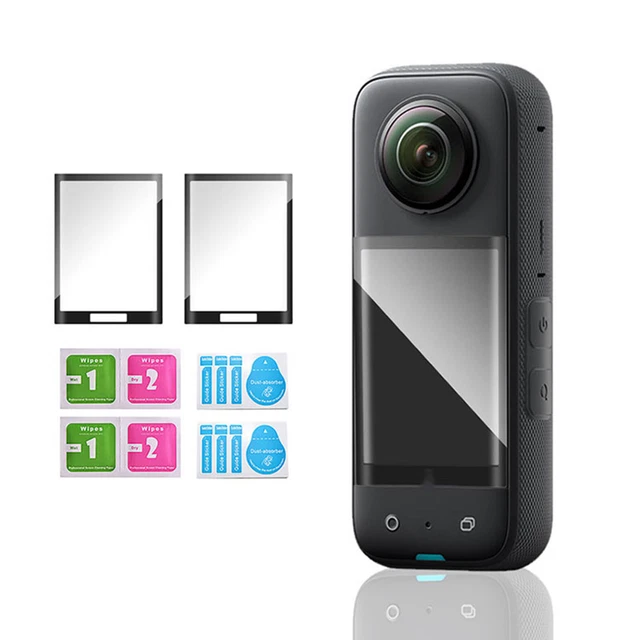 2 piezas para cámara de acción Insta360 X3 protector de pantalla protección de película endurecida