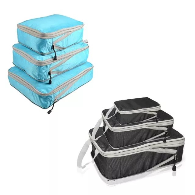 Travel Luggage Storage Bags 3pcs Waterproof Pouch Suitcase Clothes Organizer 2