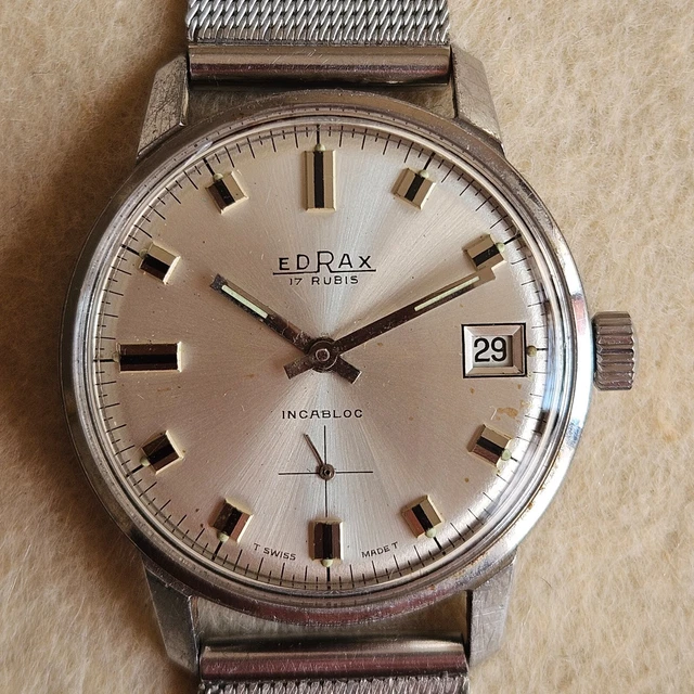 Mécanisme Ancien De Montre LAXA 17 Rubis Incabloc Swiss - Mademoiselle - Occasion Fonctionnel
