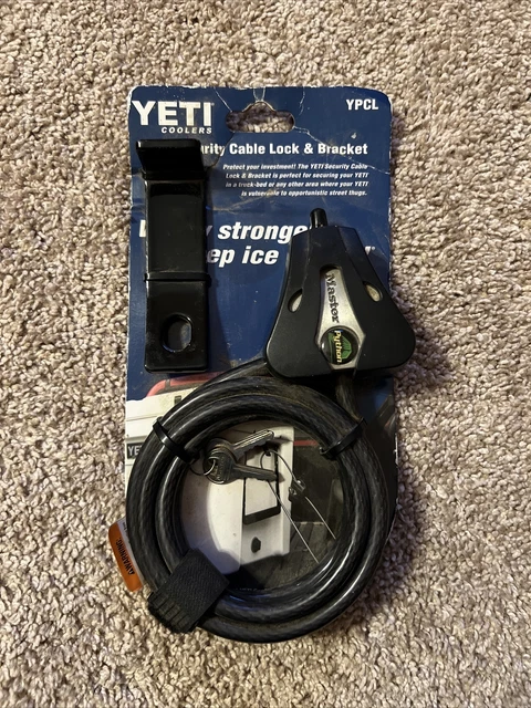 Yeti Security Cable Lock & Bracket YPCL Anti-theft Cooler Master Python NEW