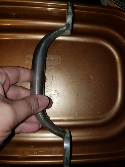 Vintage Screen Door Handle Rustic Brass Heavy Duty Large 8.75"