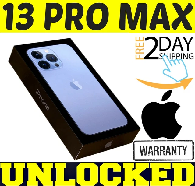IPHONE 13 PRO Max 128Gb Sierra Blue (Factory Unlocked) Apple Warranty O