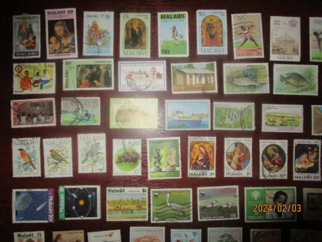 Malawi stamps; 131 different, good collection builder, as 5 photos 2