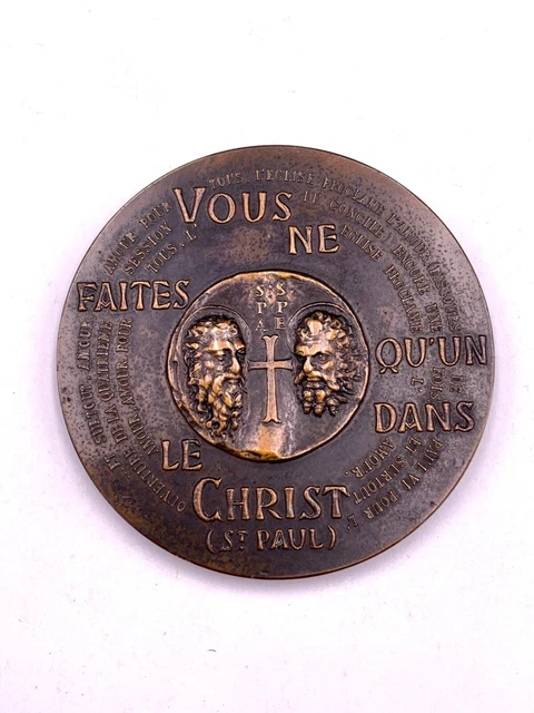 Médaille Commémorative Saint Gobain Tricentenaire 1965, Bronze, Française