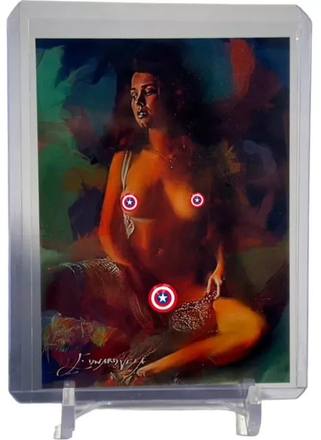 Gail Stanton Limited Edition Card 2 #26/50 Signed Auto by Edward Vela W/Top