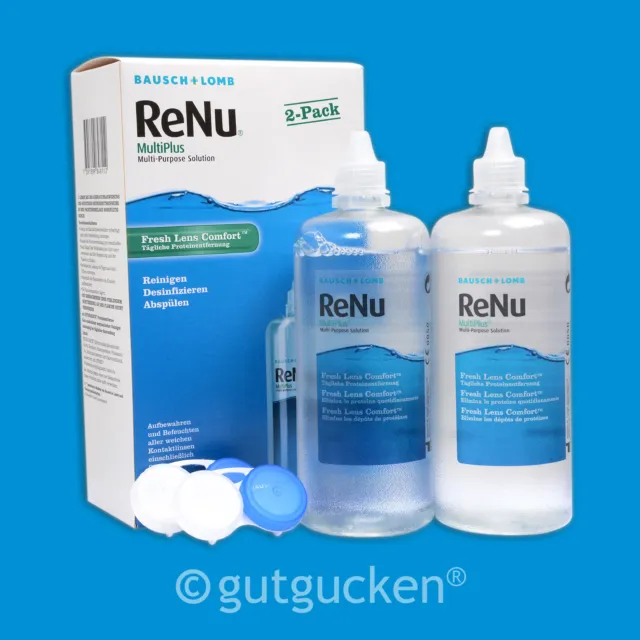 ReNu MultiPlus Twin Box (2-Pack) 4 x 360ml Pflegemittel All in One Kombilösung