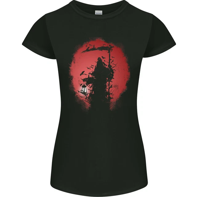 T-shirt Homme Gildan 5000 - Imprimé Grim Reaper (Faucheur) - Neuf Sans étiquette