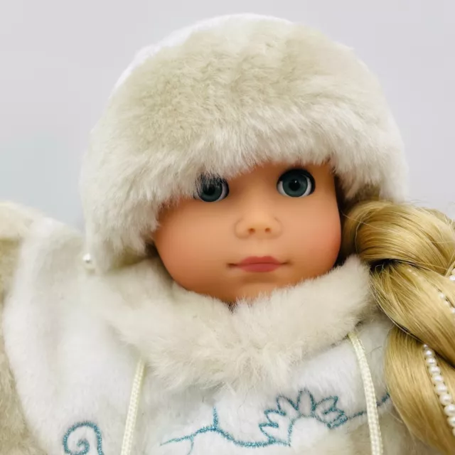 Gotz Brand Handcrafted Numbered Artist Doll Design Eskimo White Outfit NEW 3