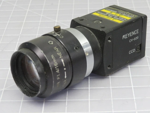 Keyence CV-020 CCD Camera And Lend F1.4/16mm T200028