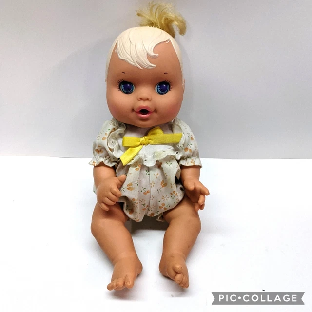 VINTAGE 1992 KENNER Newborn Baby Alive Crying Wetting Baby Doll Blonde