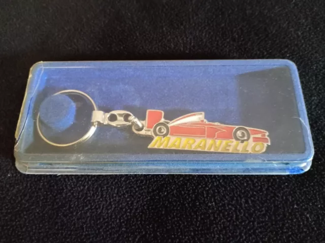 Vintage Ferrari Formula 1 Maranello Key Chain in Plastic Case