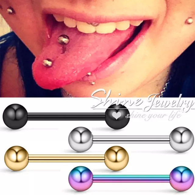 Titanium discount tongue bar