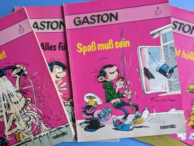 GASTON # 3 & 4 & 6 & 9 SEMIC CARLSEN  Franquin Spirou