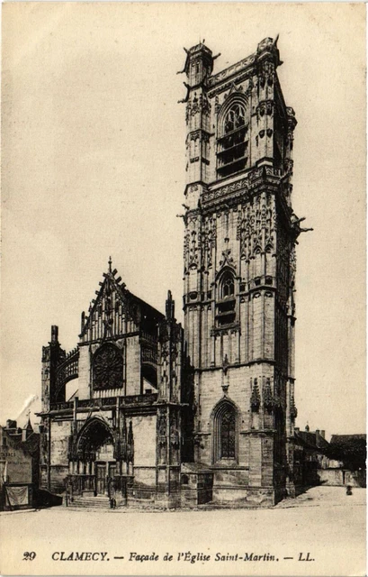 CPA AK CLAMECY - Facade de l'Église St-MARTIN (517965)