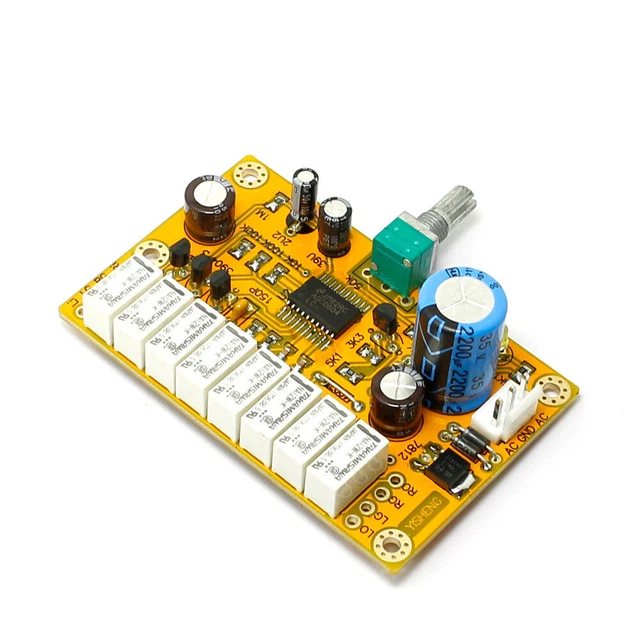 HIFI DUAL CHANNEL Relay Volume Control Board Potentiometer ALPS AC 12V