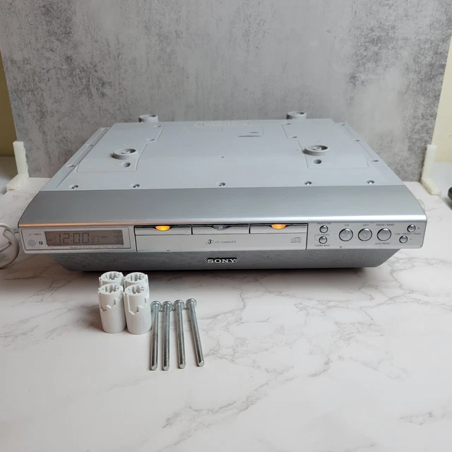 SONY ICFCDK70 UNDER Kitchen 3 Disc CD Changer AM/FM Stereo