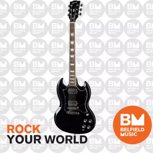 Gibson SG Standard Electric Guitar Ebony - SGS00EBCH1 - Brand New