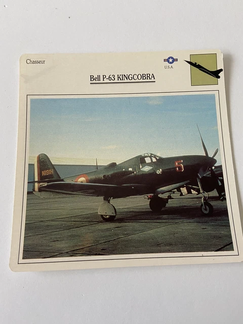 Carte Collection Chasseur Bell P-63 KINGCOBRA