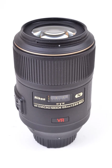Nikon AF-S Nikkor 105mm f/2.8 G Micro ED N IF VR Camera Lens #T73492