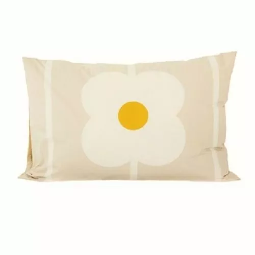 Bnib Orla Kiely Combed Cotton Giant Abacus Print Natural Shams Pillowcases Pair