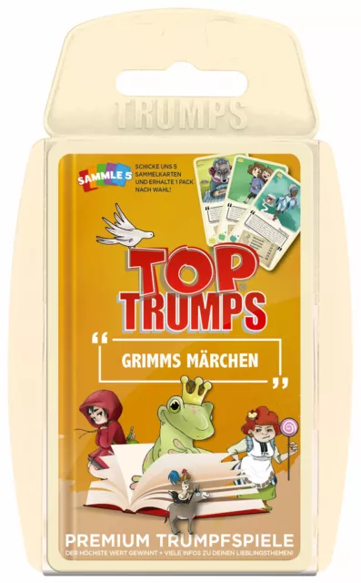 Haut Trumps Grimms Conte de Fées Jeu de Quatuor Cartes Quartett Cartes Jeu