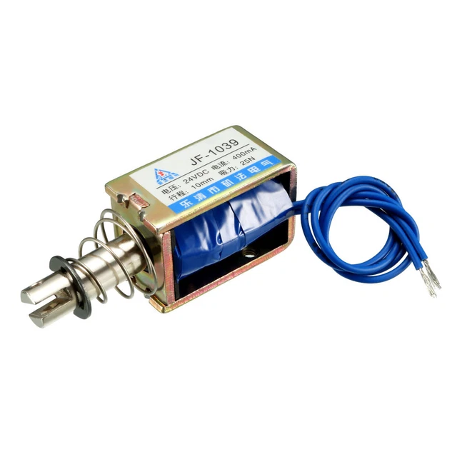 DC 24 V 400mA 9,6 Watt 25N 10mm Zug Typ Linear Bewegung Elektromagnet