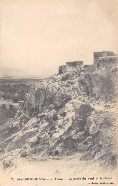 Cpa Maroc Taza The Gate Of The Wind And The Plain