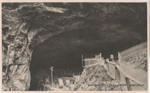 Derbyshire. Entrance to Peak Cavern. Castleton. E. Grayson Unposted