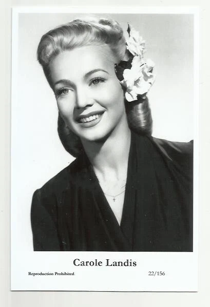 (B1) Carole Landis Swiftsure Photo Postcard (22/156) Filmstar Pin Up Glamor