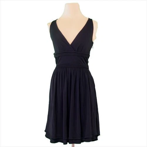 Gucci Dress Dress Dress Flare Northri black ♯XS Size Rayon 100% Cache-co No.4197
