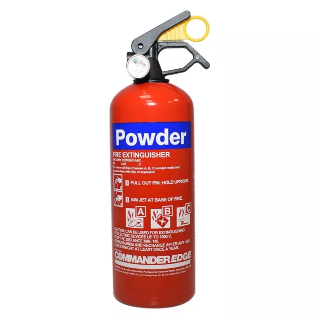 Small 1Kg Dry Powder Fire Extinguishers For Office Car Van Caravan Factory Abc 2