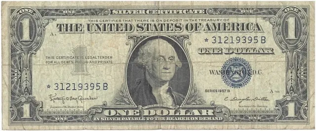 Series 1957B~ $1.00~ One Dollar Silver Certificate***STAR NOTE*** w/ Errors