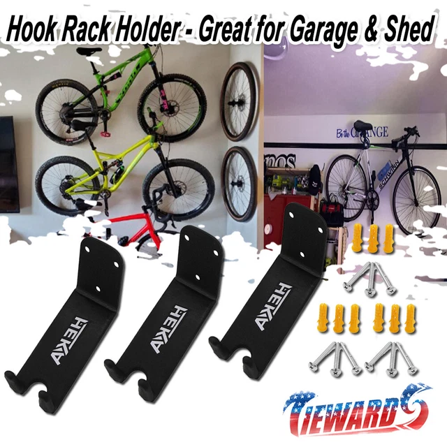 3PCS Bike Bicycle Cycling Pedal Wall Mount Storage Hanger Stand