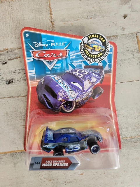Disney Pixar Cars Race Damaged Mood Springs Final Lap New In Box With Hang Tag