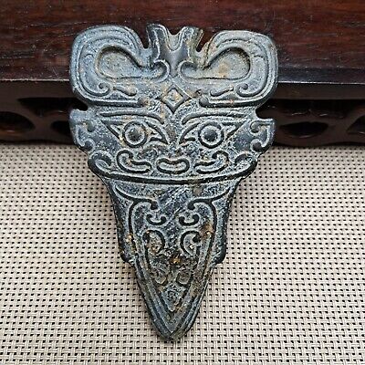 Ancient Chinese hongshan culture,old jade carved,Ancient good statue pendant1064