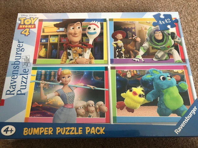 RAVENSBURGER TOY STORY 4 Jigsaw Puzzle 4 x 42 Piece BRAND NEW SEALED £ ...