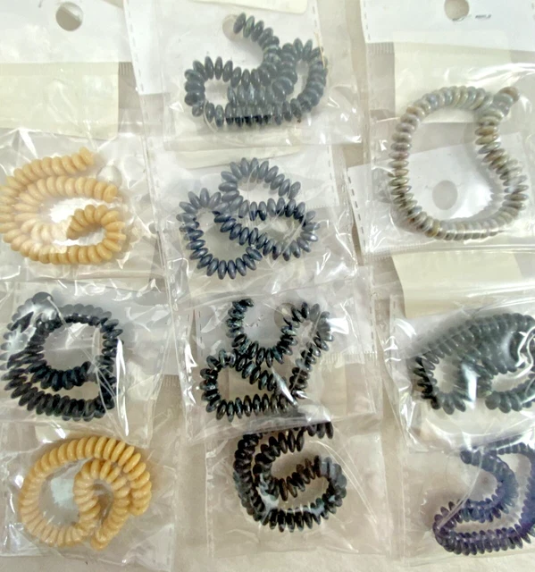 Mix Lot CZECH ~ 10 ~ Bags ~ 6mm Various Colors Round 2 HOLES Lentil Beads WRG17