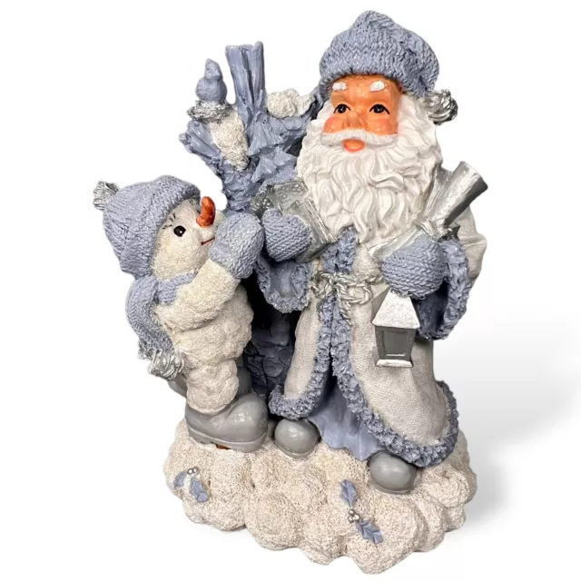 VTG Encore Sugar Plum Santa And Snowman Figurine The Sugar Plum Collection 1998