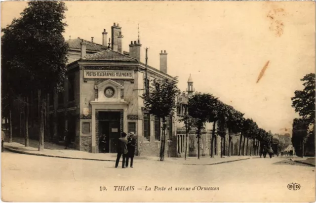 CPA AK Thiais La Poste et avenue d'Ormesson FRANCE (1283391)