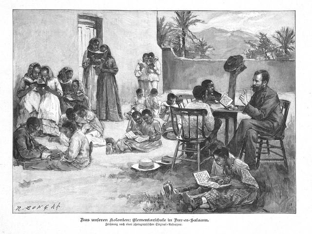 Deutsche Kolonien*Schulwesen*Deutsch-Ostafrika*Elementarschule In Daressalam*190