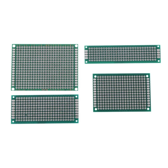 4X(4pcs 5X7 4X6 3X7 2X8cm Double Sided Copper Type PCB Universal Bo9)