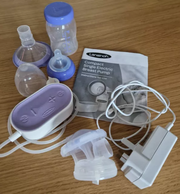 Lansinoh single electric breast pump with handbook used only twice