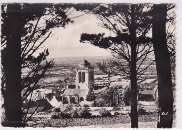 Cpsm Locronan Postcard General View Of The Church Finistere Bretagne