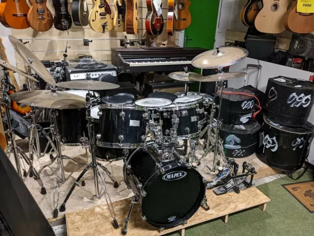 RENAUDIN Bertrand drumset : Sabian prototype unique model, Mapex saturn modified 3