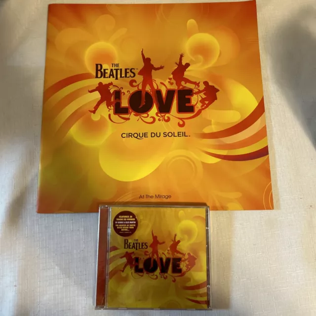 Beatles Love - Cirque Du Soleil - At The Mirage CD, Program Book BRAND NEW