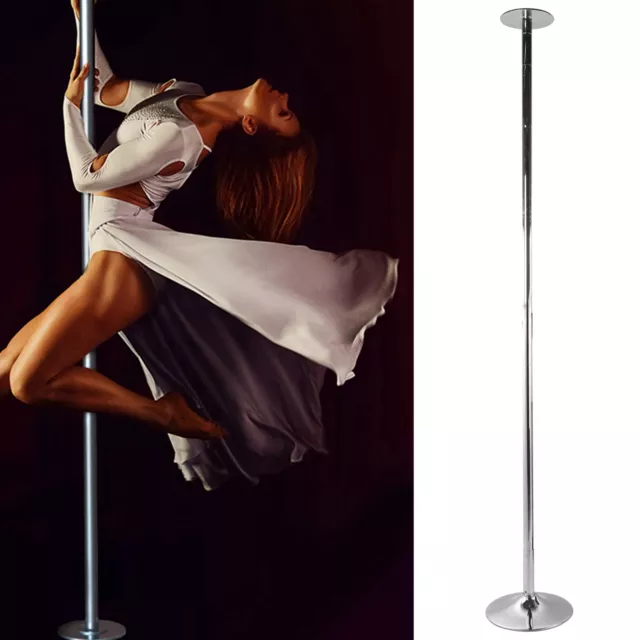 Portable Stripper Dance Pole Dancing Spinning Static Dancer Powertrain Fitness 3