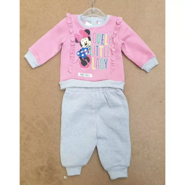 Tuta neonata Disney Minnie blu e fucsia