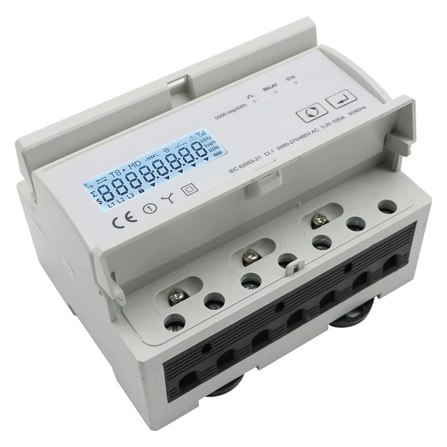 Tuya WiFi Three Phase Energy Meter Smart Bidirectional Monitoring Tool