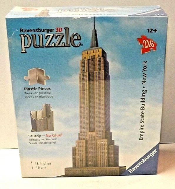 RAVENSBURGER 3D PUZZLE Empire State Building New York 18" Tall New Sealed 17.55 PicClick CA