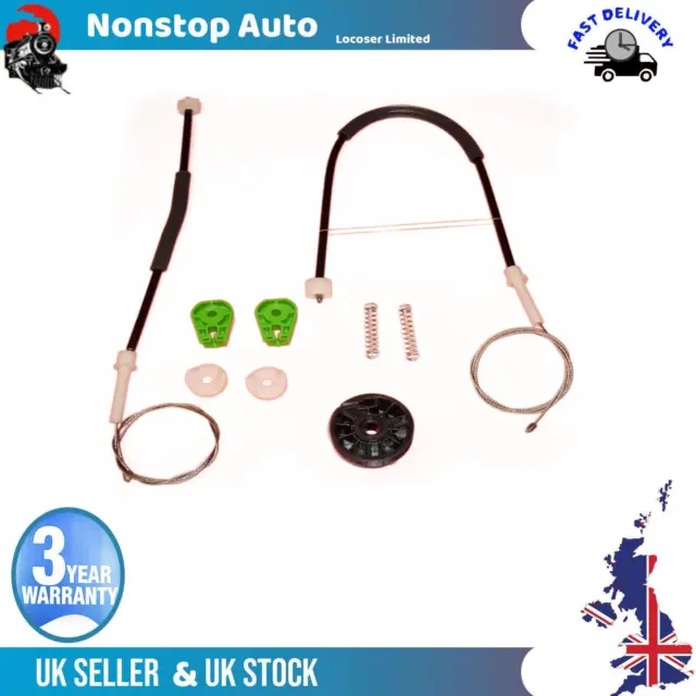 Window Regulator Repair Kit Rear Left Fits PEUGEOT 307 Cabriolet Convert 307CL